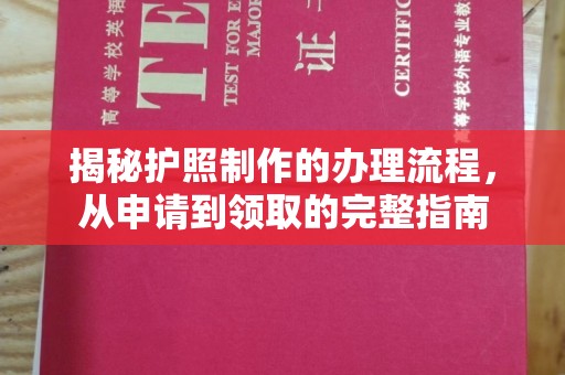 潮州揭秘护照制作的办理流程，从申请到领取的完整指南