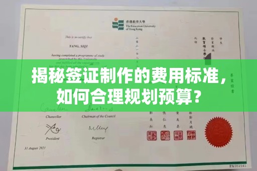 潮州揭秘签证制作的费用标准，如何合理规划预算？