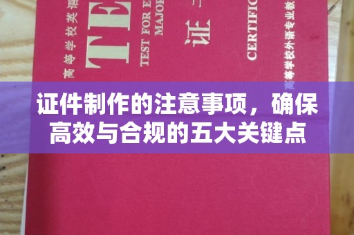 潮州证件制作的注意事项，确保高效与合规的五大关键点