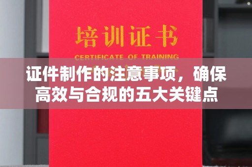 潮州证件制作的注意事项，确保高效与合规的五大关键点