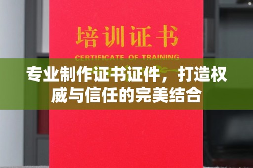 潮州专业制作证书证件，打造权威与信任的完美结合