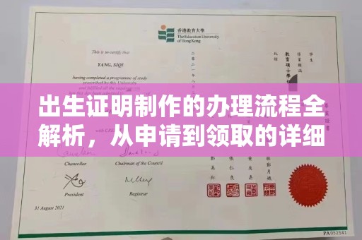 潮州出生证明制作的办理流程全解析，从申请到领取的详细指南