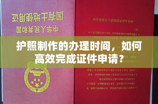 潮州护照制作的办理时间，如何高效完成证件申请？