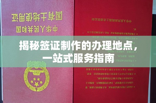 潮州揭秘签证制作的办理地点，一站式服务指南