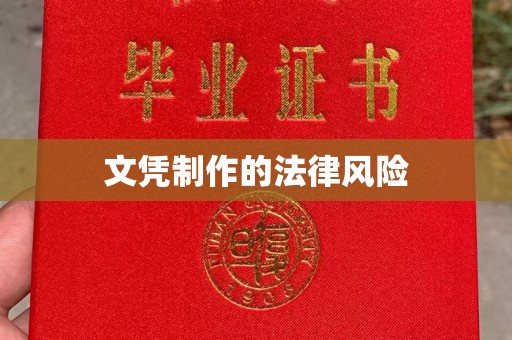 潮州文凭制作的法律风险